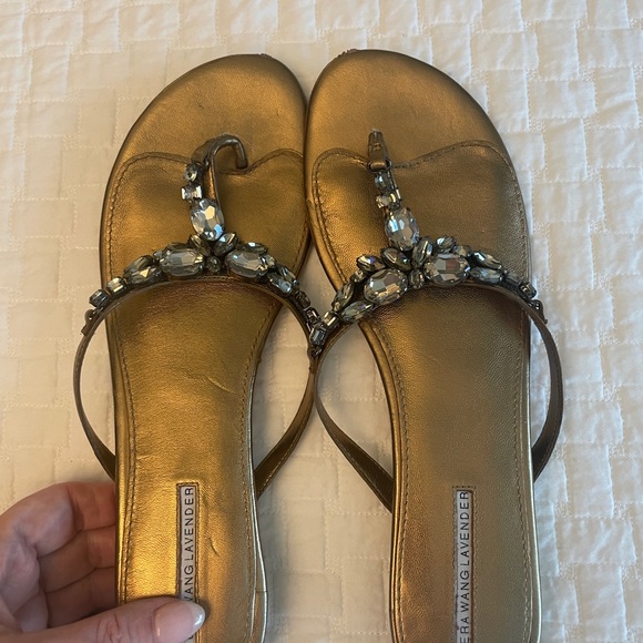 Vera Wang Lavender (brand name) Jeweled Sandals - Picture 1 of 5